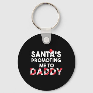 Mens Christmas Pregnancy Announcement - New Dad Gi Key Ring