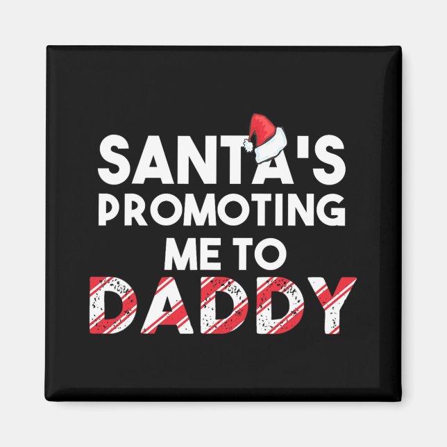 Mens Christmas Pregnancy Announcement - New Dad Gi Magnet (Front)