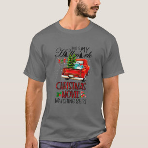 Mens Christmas This Is My Hä.Llmä.Rks Movie Watchi T-Shirt
