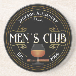 Men's Cigar and Drink Club Coasters