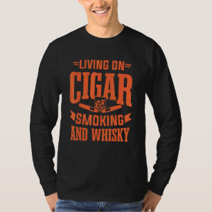 Mens Cigar Smoker Smoking Smooke Cigars Men Tobacc T-Shirt