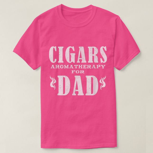 Mens Cigars Aromatherapy For Dad Father's Day T  T-Shirt (Design Front)