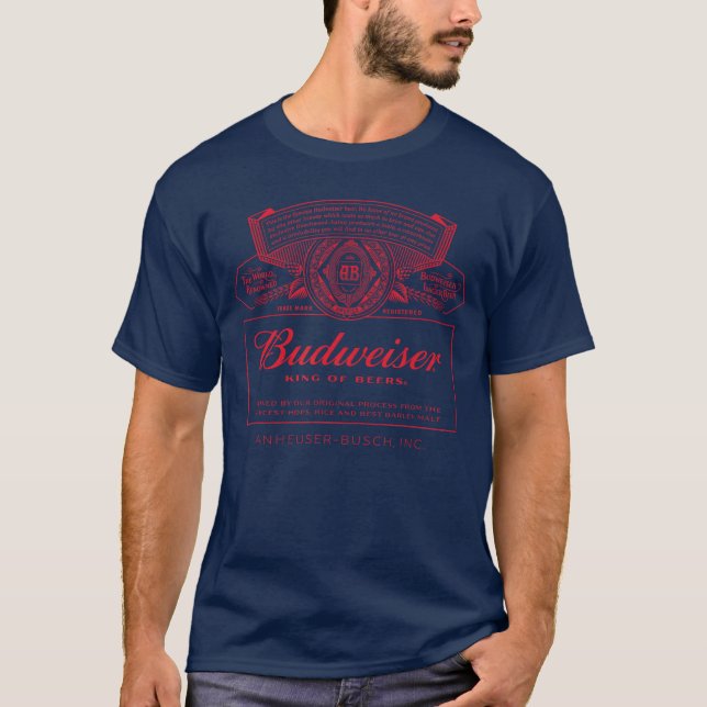 mens Classic Can Label T Shirt Black Small US (Front)