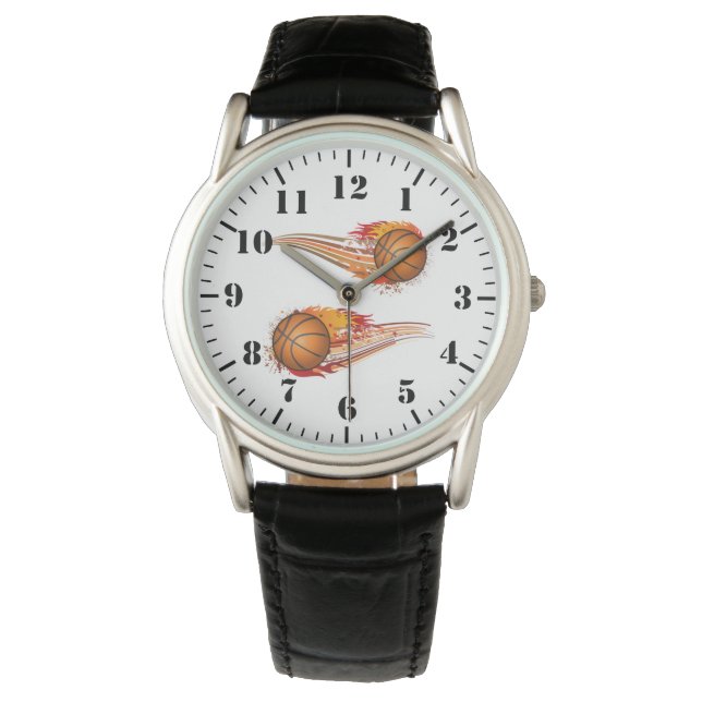 Men's Classic Watch-Basketballs Watch (Front)