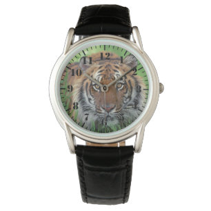 Mens Classic Watch/Wildlife Tiger Watch
