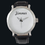Men's Classy Personalised Watch<br><div class="desc">Elegant and classy design, with clean and simple customisation. These watches are for any man you want to thank, whether it's brotherly love or everlasting love. Perfect for holidays, thanks yous, groomsmen, and more! Elegant and easy to designs to withstand the changes in fashion, and water resistant to help withstand...</div>