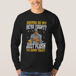 Mens Cleaning School Custodian Quote for a School T-Shirt