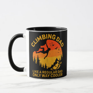 Mens Climbing Dad Like A Regular Dad Rock Climber Mug