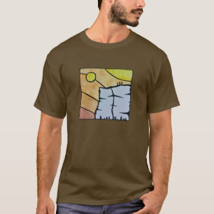 Men's Climbing the Cliff at Sunset T-shirt