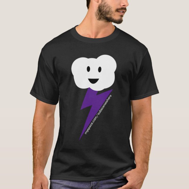 Men's Cloud&Lightning Tee! T-Shirt (Front)