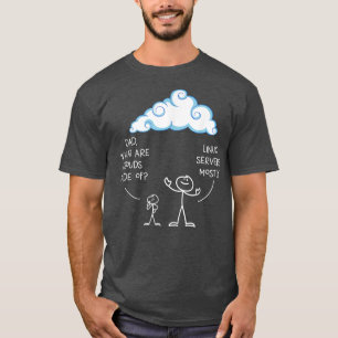 Mens Clouds Mostly Made Of Linu And Server T-Shirt