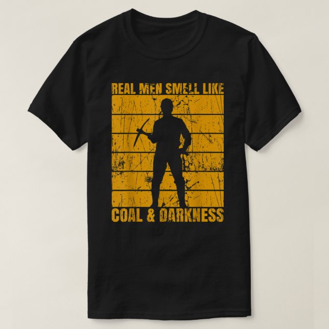 Mens Coal Mine Design For A Coal Driller  T-Shirt (Design Front)