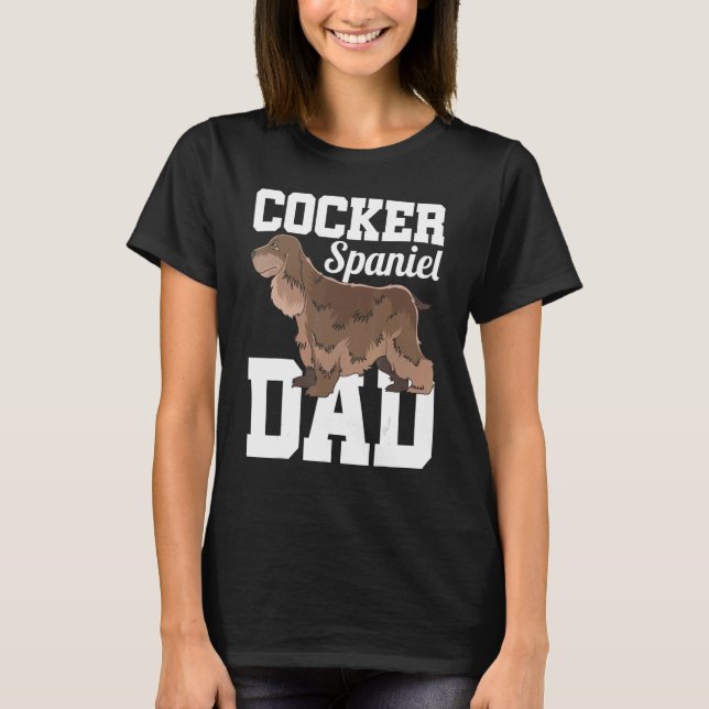 Mens Cocker Spaniel Dad Dog  Cute Animal Pet Cocke T-Shirt (Front)