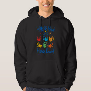 Mens Colourful Little Hands Worldu2019s Best Lolo Hoodie