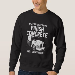 Mens Concrete Finisher For Construction Cement Wor Sweatshirt