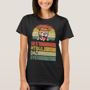 Mens Cool Best Pitbull Dad Ever  Father's Day T-Shirt