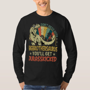 Mens Cool Big Brothersaurus Dinosaur Rex Vintage F T-Shirt