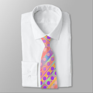 MENS COOL CIRCLES DESIGN NECKTIE TIE
