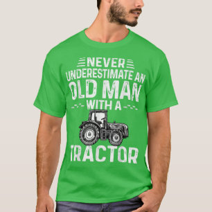 Mens Cool Farmer Never Underestimate An Old Man Wi T-Shirt