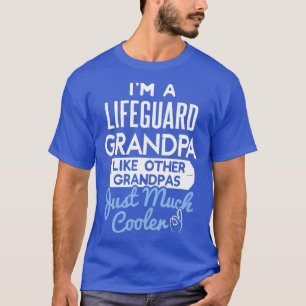 Mens Cool Lifeguard Grandpa Fathers Day Gift T-Shirt