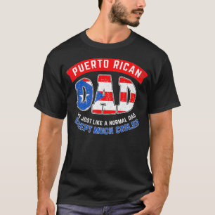 Mens Cool Puerto Rican Dad Fathers Day T-Shirt