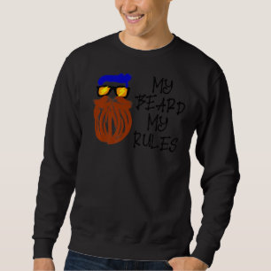Mens Cool Statement Beard Growth Moustache Masculi Sweatshirt