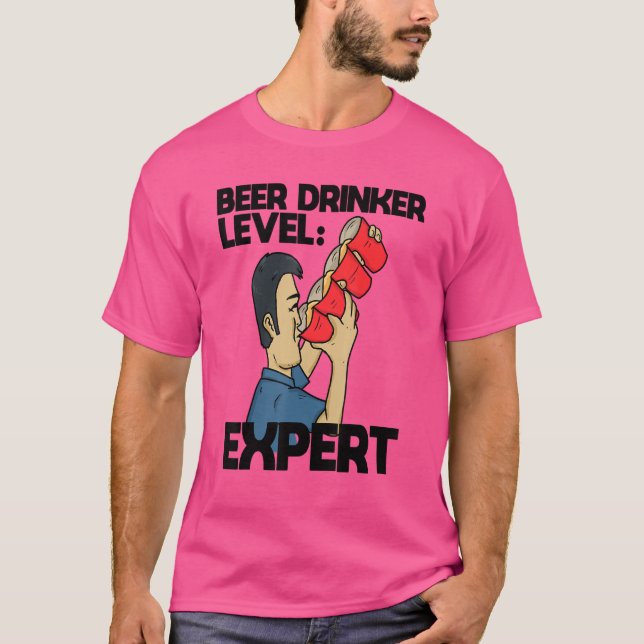 Mens Cool Statement Beer   Drinking Alcohol Party  T-Shirt (Front)