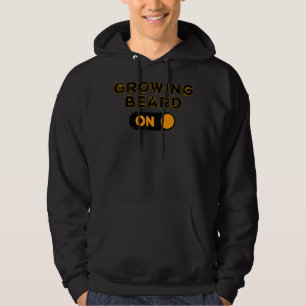 Mens Cool Statement Facial Hair Beard Growth Mascu Hoodie