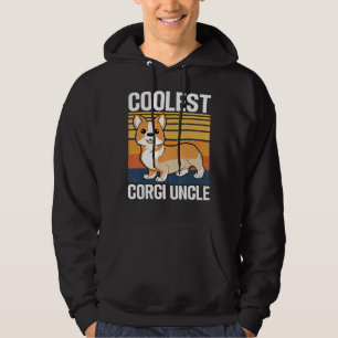 Mens Coolest Corgi Uncle  Corgi Dog  For Uncle Hoodie