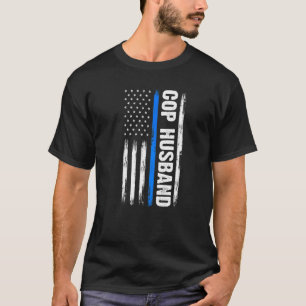 Mens Cop Husband Cop Police Cops T-Shirt