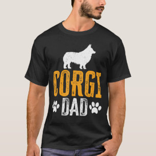 Mens Corgi Dad Dog Daddy Corgi Father Day T-Shirt