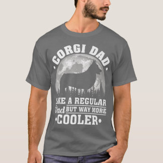 Mens Corgi Dad Like A Regular Dad Funny Corgi Dog  T-Shirt