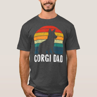 Mens Corgi Dad Retro Vintage Welsh Corgi Owners Do T-Shirt