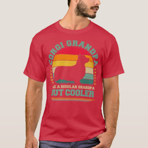 Mens Corgi Dog Lover Funny Vintage Corgi Grandpa F T-Shirt