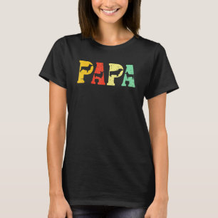 Mens Corgi Dog Owner Papa Retro T-Shirt