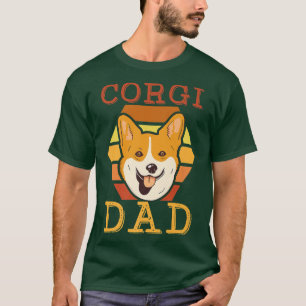 Mens Corgi Dog Puppies Corgi Dad  T-Shirt