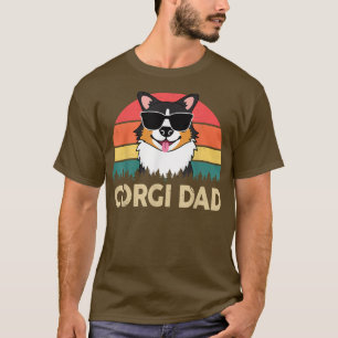 Mens Corgi Tricolor Corgi Dad Gifts for Lovers  T-Shirt