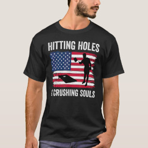 Mens Cornhole Vintage USA Flag for Patriotic Corn T-Shirt
