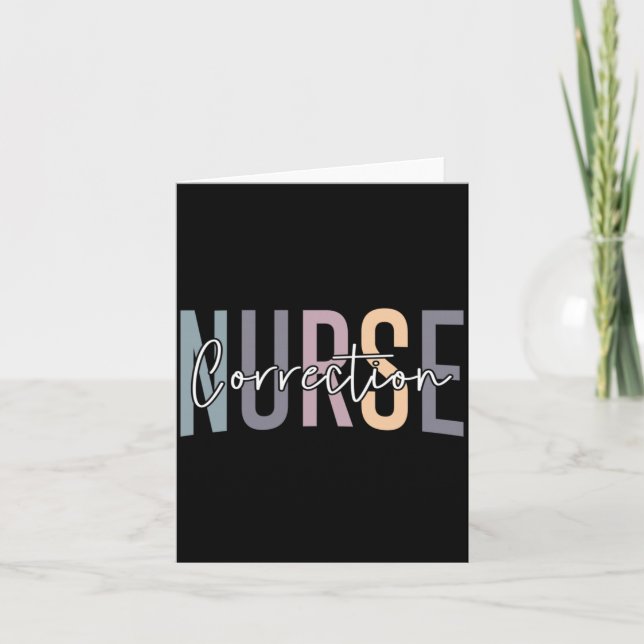 Mens Correctional Nurse Correctional Nursing Card (Front)