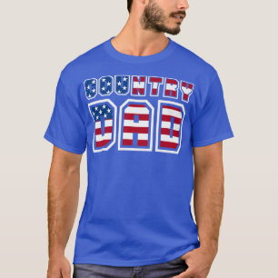 Mens Country Music Dad Vintage American Flag1744 T-Shirt