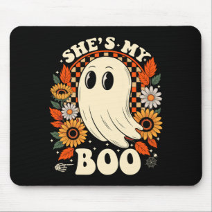 Mens couples boo skeleton matching couple mouse pad