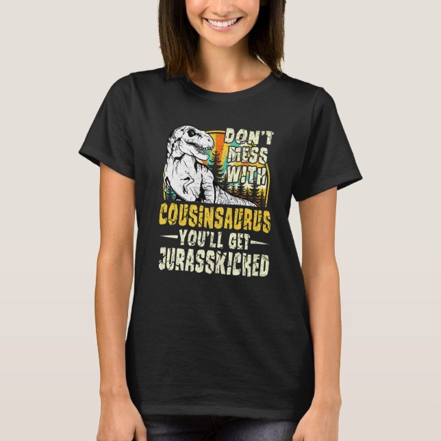 Mens Cousin Rex Saurus Papasaurus Dinosaurs Men Fa T-Shirt (Front)