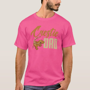Mens Crested Gecko Crestie Dad Eyelash Lizard Herp T-Shirt
