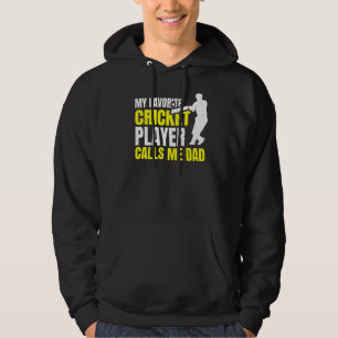 Mens Cricket Sport For A Dad Of A Cricket Player Hoodie