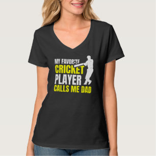 Mens Cricket Sport For A Dad Of A Cricket Player T-Shirt