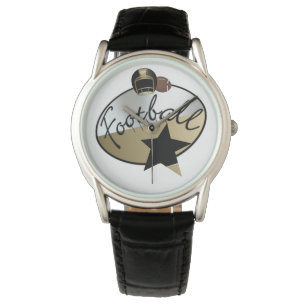 Men's Crown Protector Black Leather Strap Watch