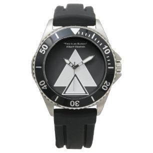 Men's Crown Protector Black Rubber Strap Watch 