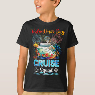 Mens Cruise Squad Valentine's Day Vacation Travel  T-Shirt