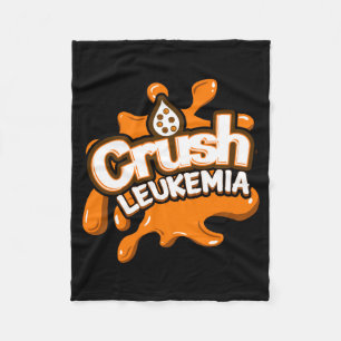 Mens Crush Leukaemia Awareness Cure Blood Cancer Fleece Blanket