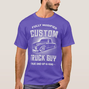 Mens Custom Truck Guy Funny Classic Lowrider Picku T-Shirt